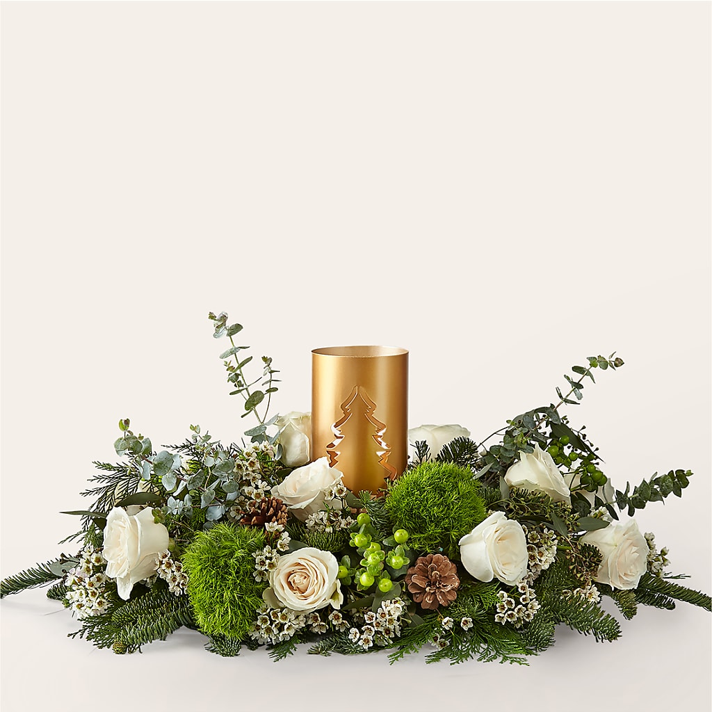Chestnuts Roasting Centerpiece – Paiges Petals Floral Design, Stanton MI