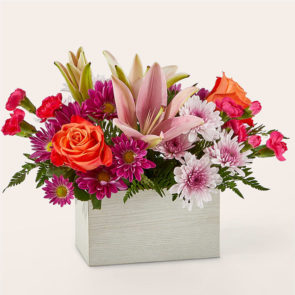 Light of My Life Box Bouquet – Paiges Petals Floral Design, Stanton MI