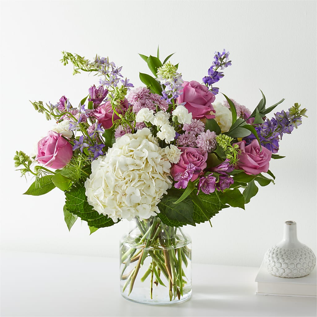 Violet Caress Bouquet – Paiges Petals Floral Design, Stanton MI