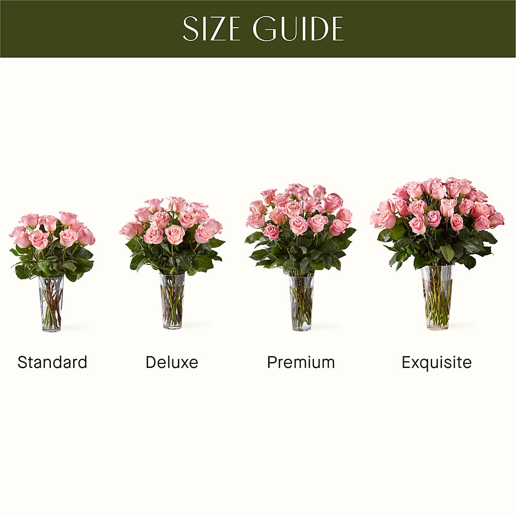 Long Stem Pink Rose Bouquet – Paiges Petals Floral Design, Stanton MI