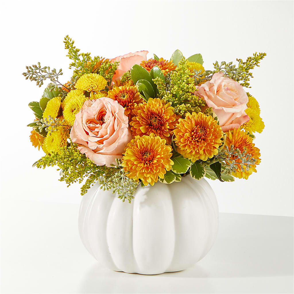 Peachy Pumpkin – Paiges Petals Floral Design, Stanton MI