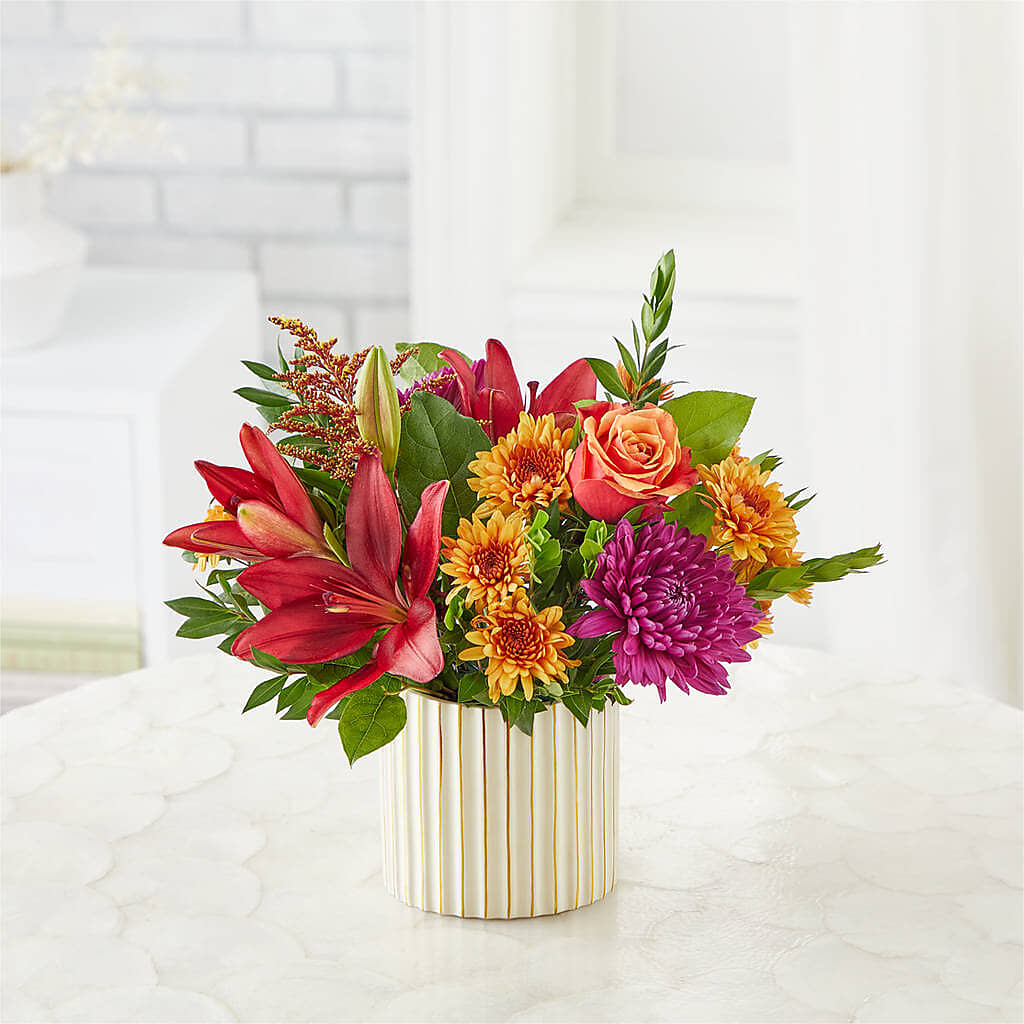 Burgundy Landscape Bouquet – Paiges Petals Floral Design, Stanton MI