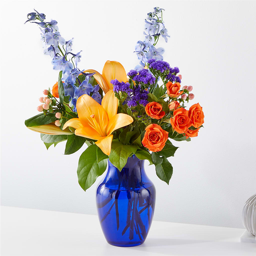 Radiant Citrus Bouquet – Paiges Petals Floral Design, Stanton MI