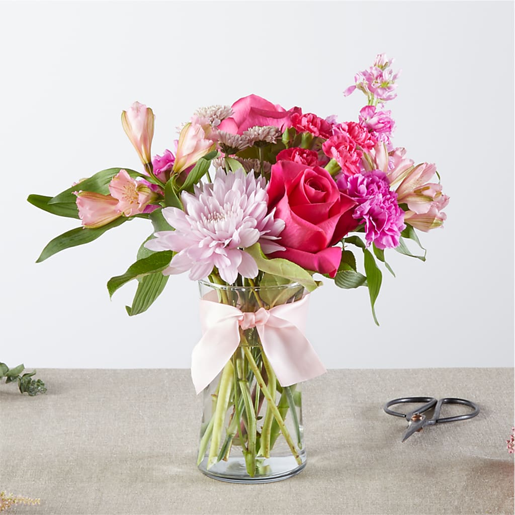 Pink Ribbon - A Florist Original – Paiges Petals Floral Design, Stanton MI
