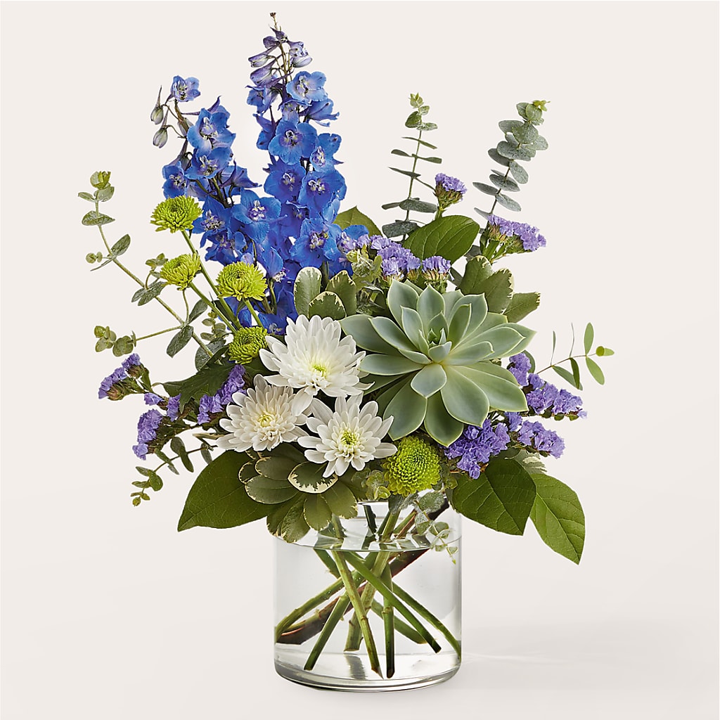 Cerulean Waves Bouquet – Paiges Petals Floral Design, Stanton MI