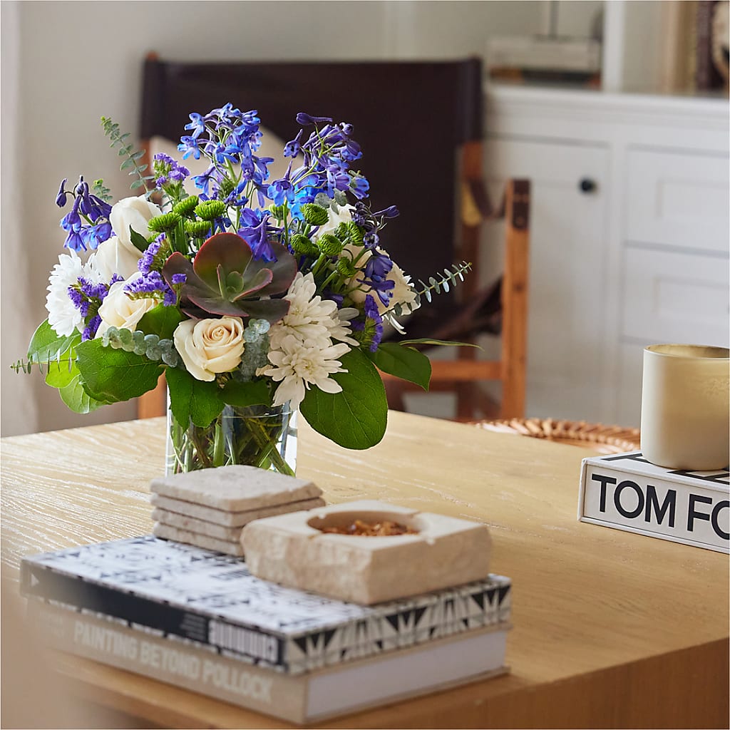 Cerulean Waves Bouquet – Paiges Petals Floral Design, Stanton MI