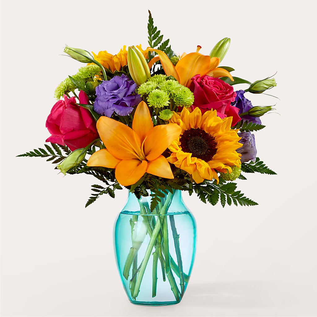 Double Rainbow Bouquet – Paiges Petals Floral Design, Stanton MI