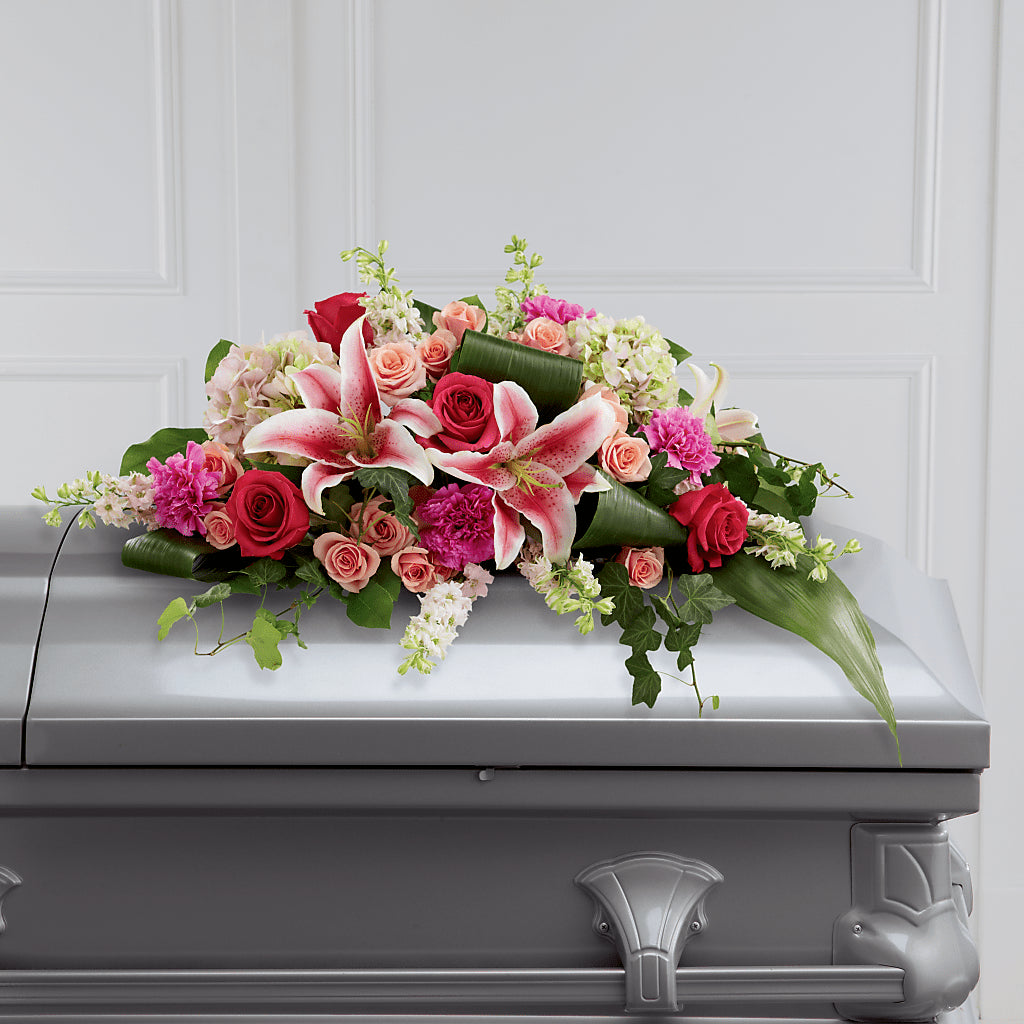 Splendid Grace Casket Spray – Paiges Petals Floral Design, Stanton MI