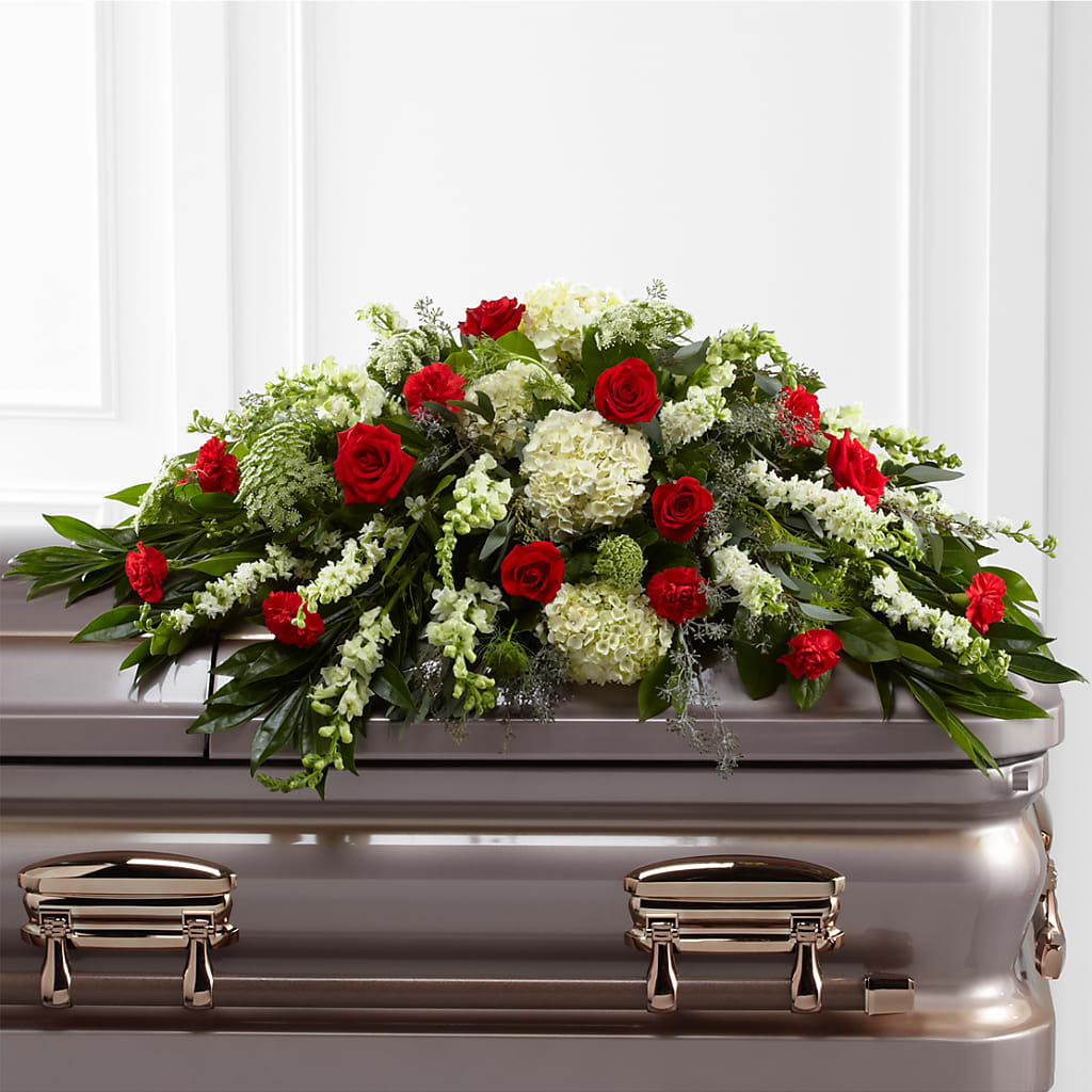 Sincerity Casket Spray – Paiges Petals Floral Design, Stanton MI