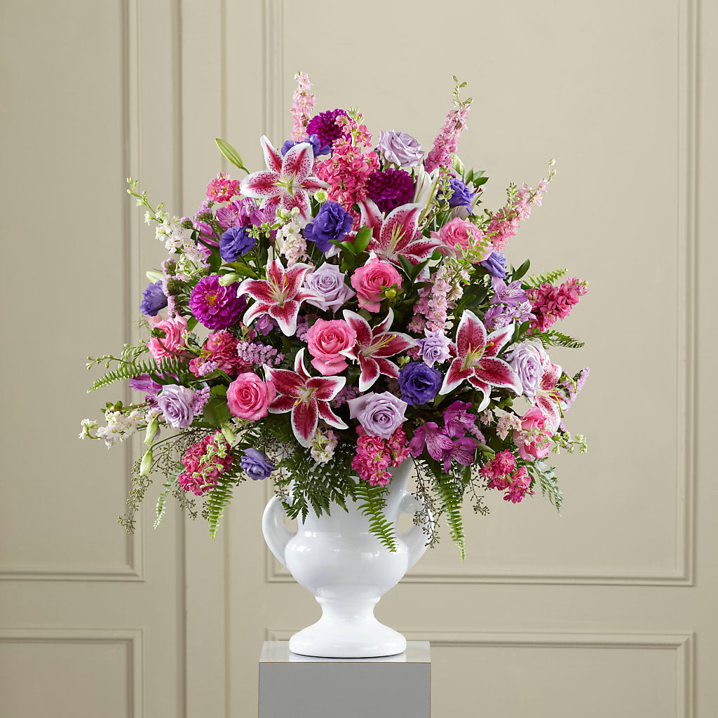 Peaceful Tribute Arrangement – Paiges Petals Floral Design, Stanton MI