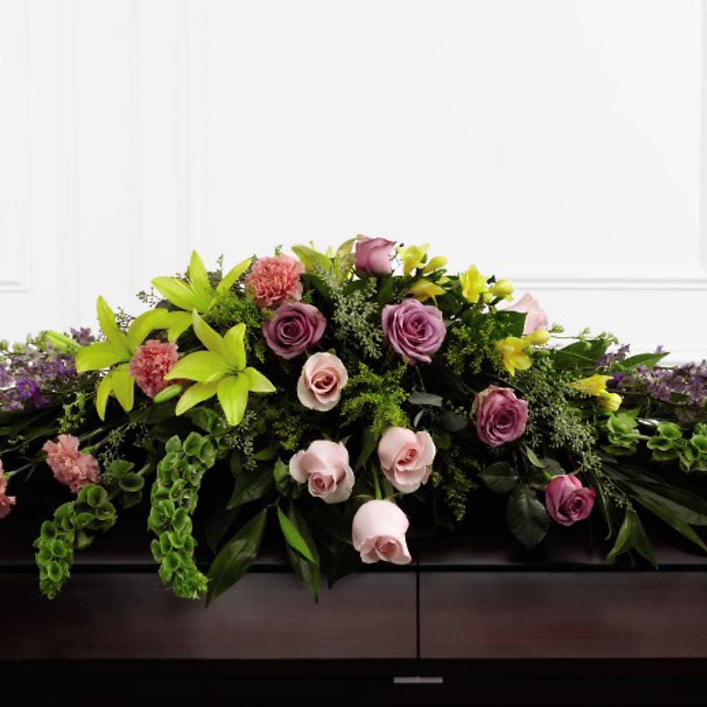 Forever Beloved Casket Spray – Paiges Petals Floral Design, Stanton MI