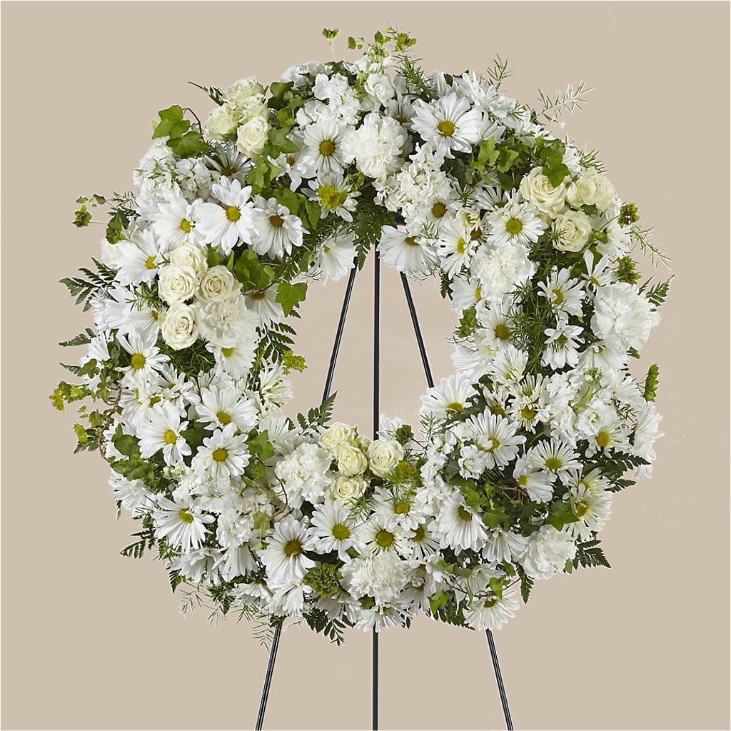 Faithful Wishes Wreath – Paiges Petals Floral Design, Stanton MI