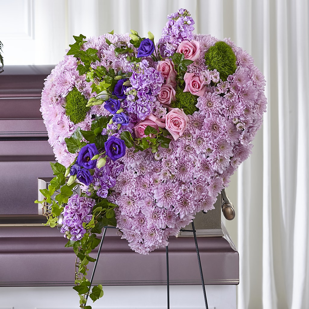 Treasured Love Standing Heart – Paiges Petals Floral Design, Stanton MI
