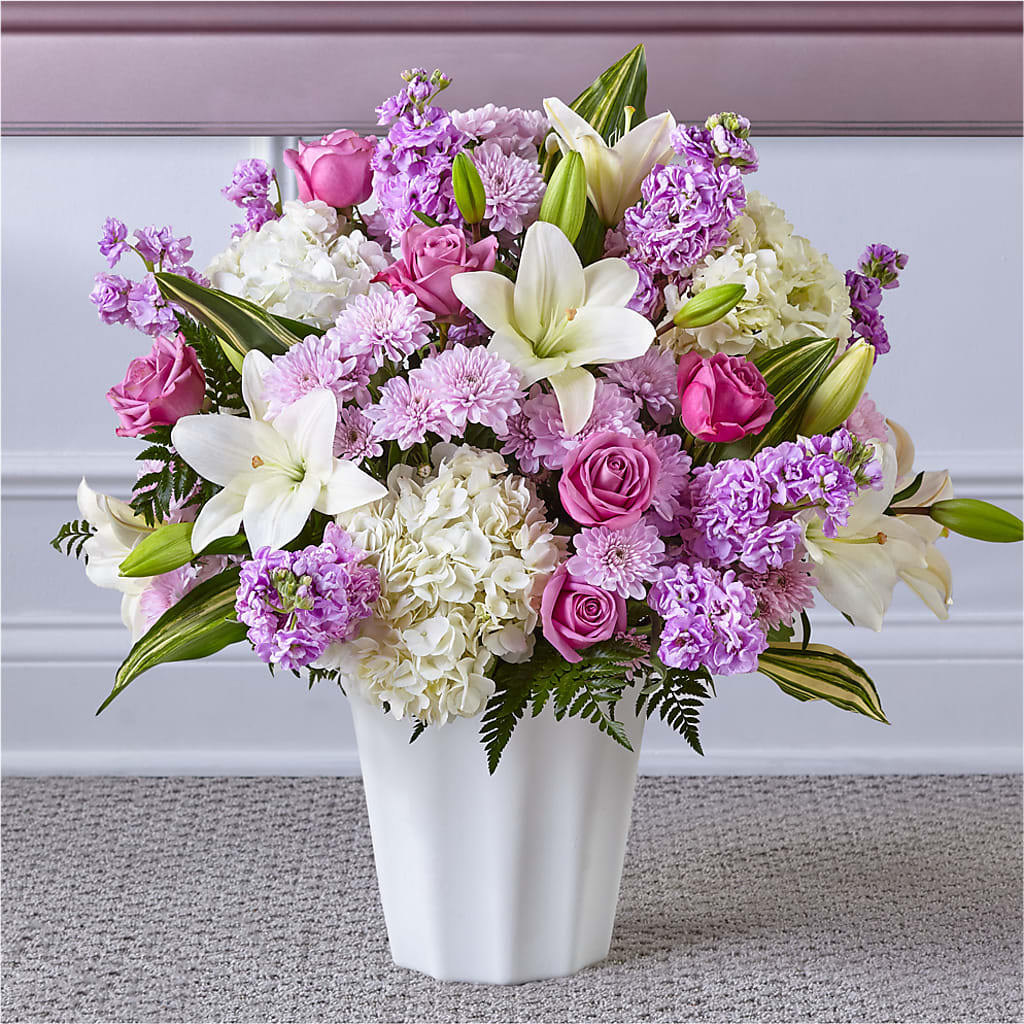 Heaven Sent Floor Basket – Paiges Petals Floral Design, Stanton MI