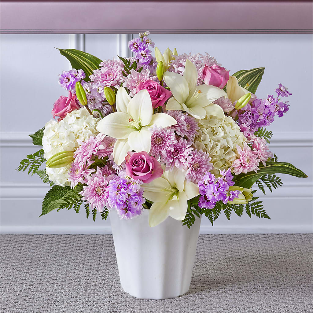 Heaven Sent Floor Basket – Paiges Petals Floral Design, Stanton MI