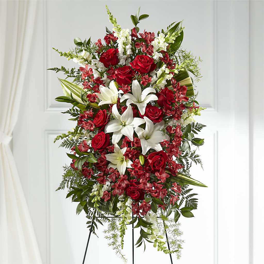 Everlasting Memory Standing Spray – Paiges Petals Floral Design, Stanton MI