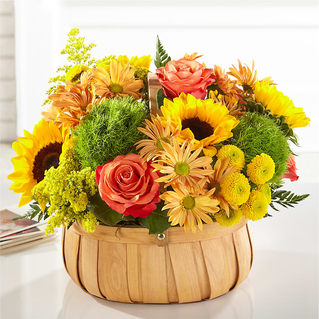 Harvest Sunflower Basket – Paiges Petals Floral Design, Stanton MI