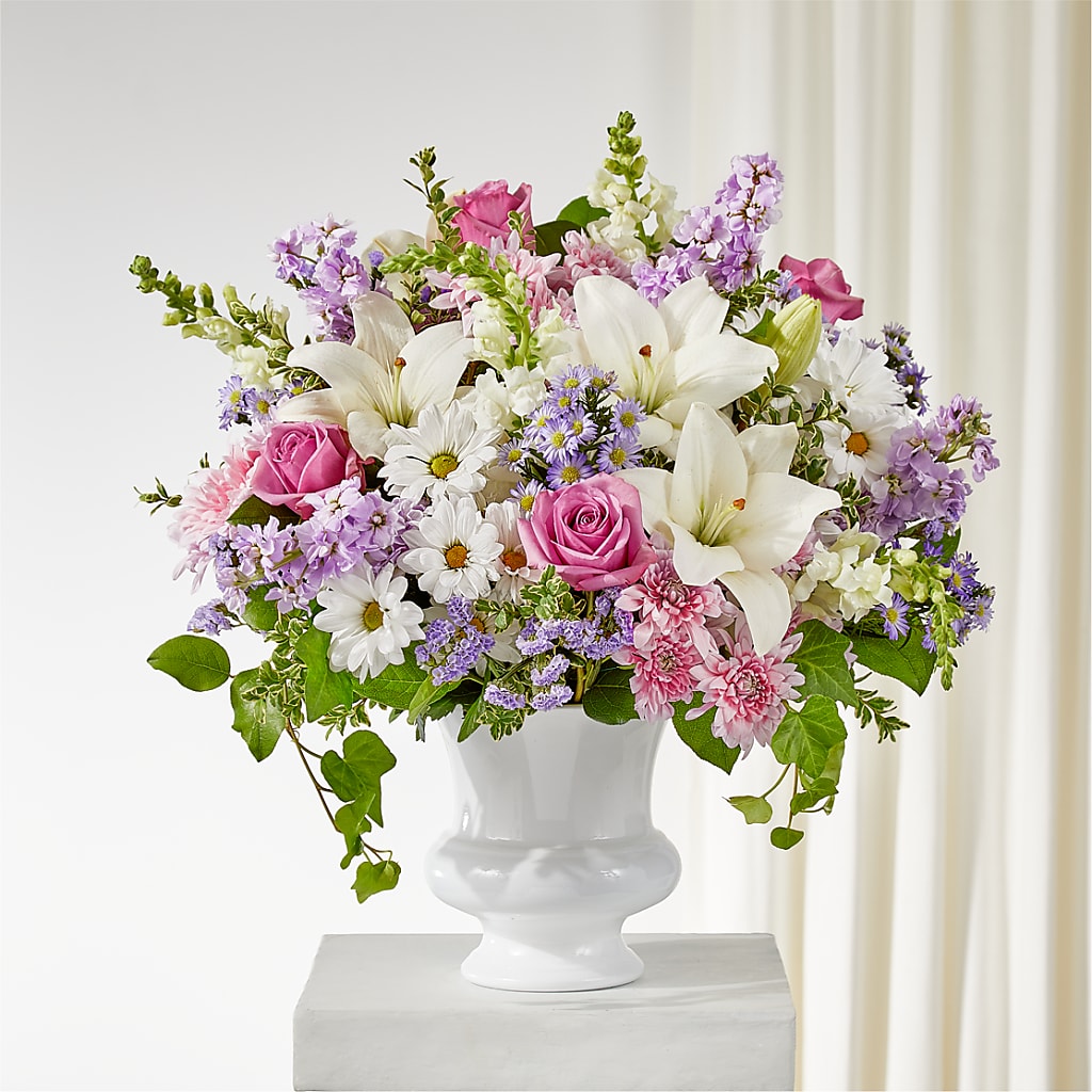 Remarkable Life Urn Arrangement – Paiges Petals Floral Design, Stanton MI