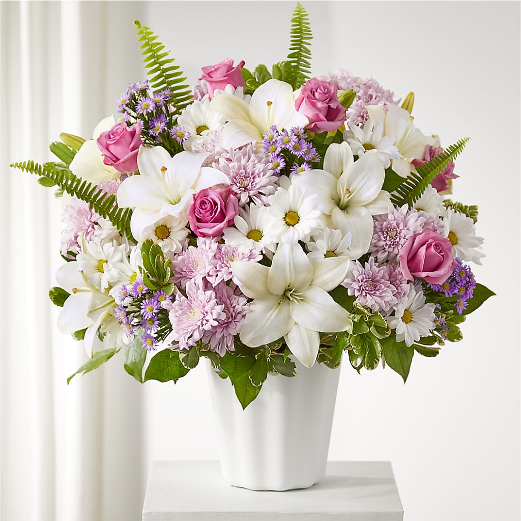 Warmest Thoughts Tabletop Basket – Paiges Petals Floral Design, Stanton MI