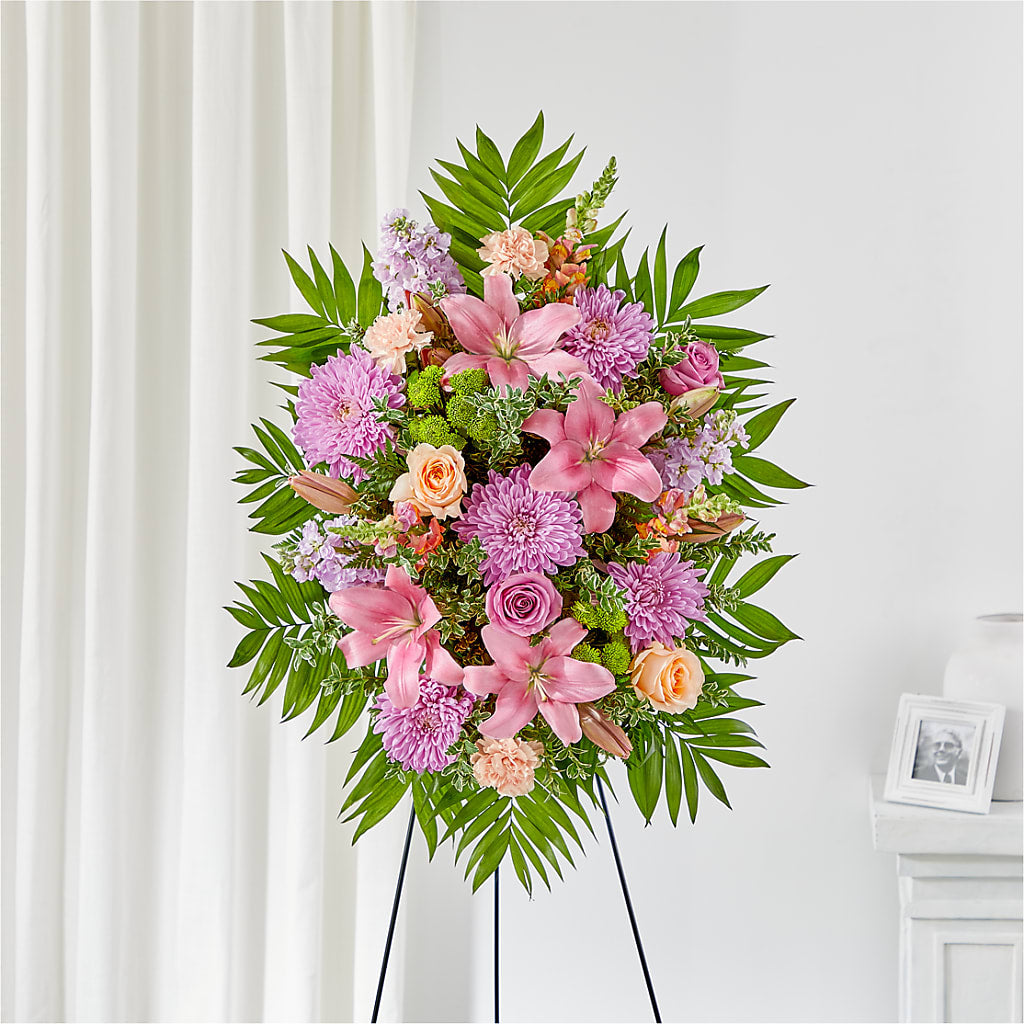 Love & Light Standing Spray – Paiges Petals Floral Design, Stanton MI