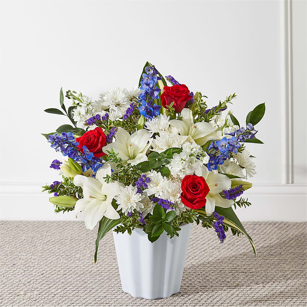 Consoled Floor Basket – Paiges Petals Floral Design, Stanton MI