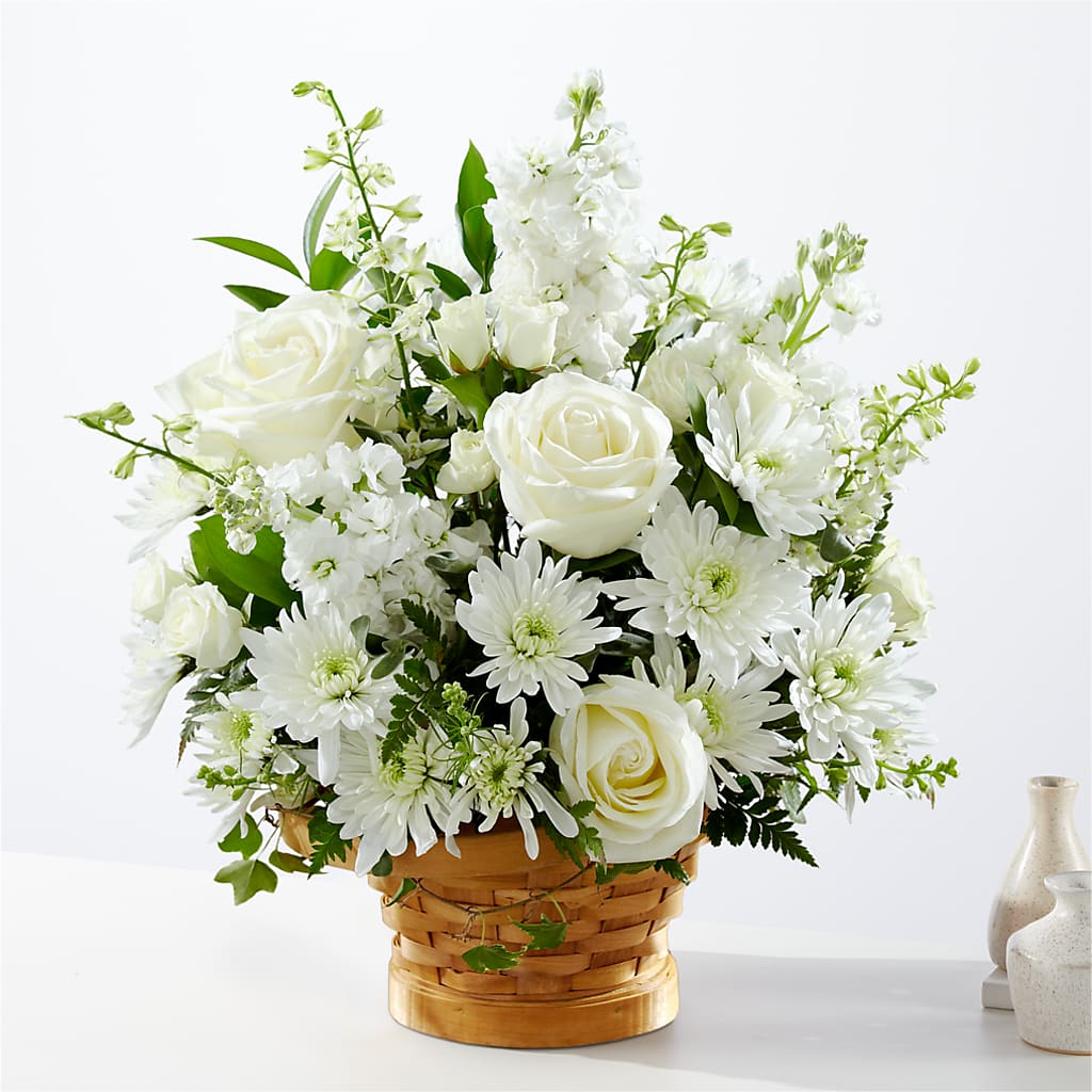 Heartfelt Condolences Arrangement – Paiges Petals Floral Design, Stanton MI