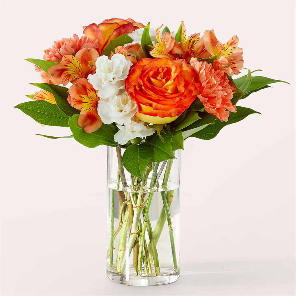 Apricot Glow Bouquet – Paiges Petals Floral Design, Stanton MI