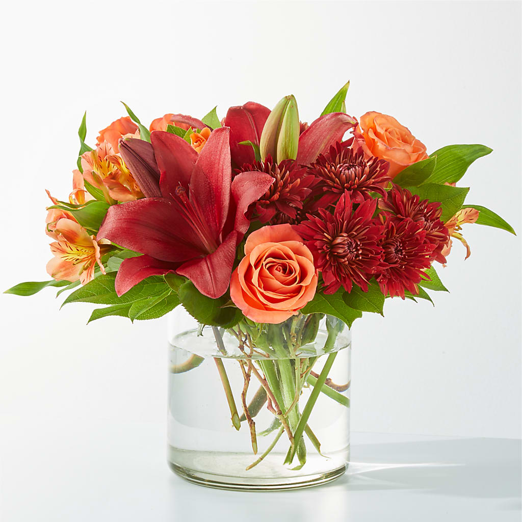 Crimson Leaves Bouquet – Paiges Petals Floral Design, Stanton MI