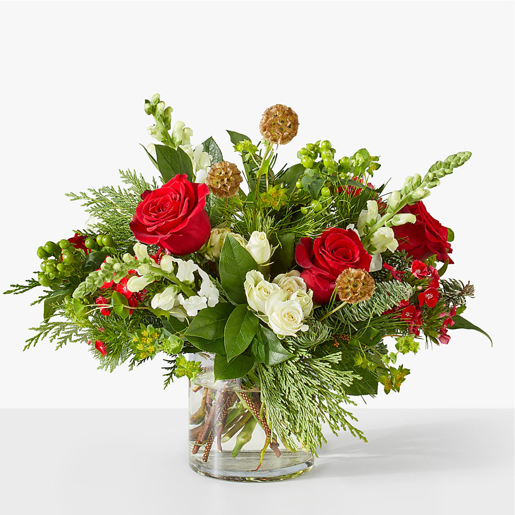 Deck the Halls Bouquet – Paiges Petals Floral Design, Stanton MI