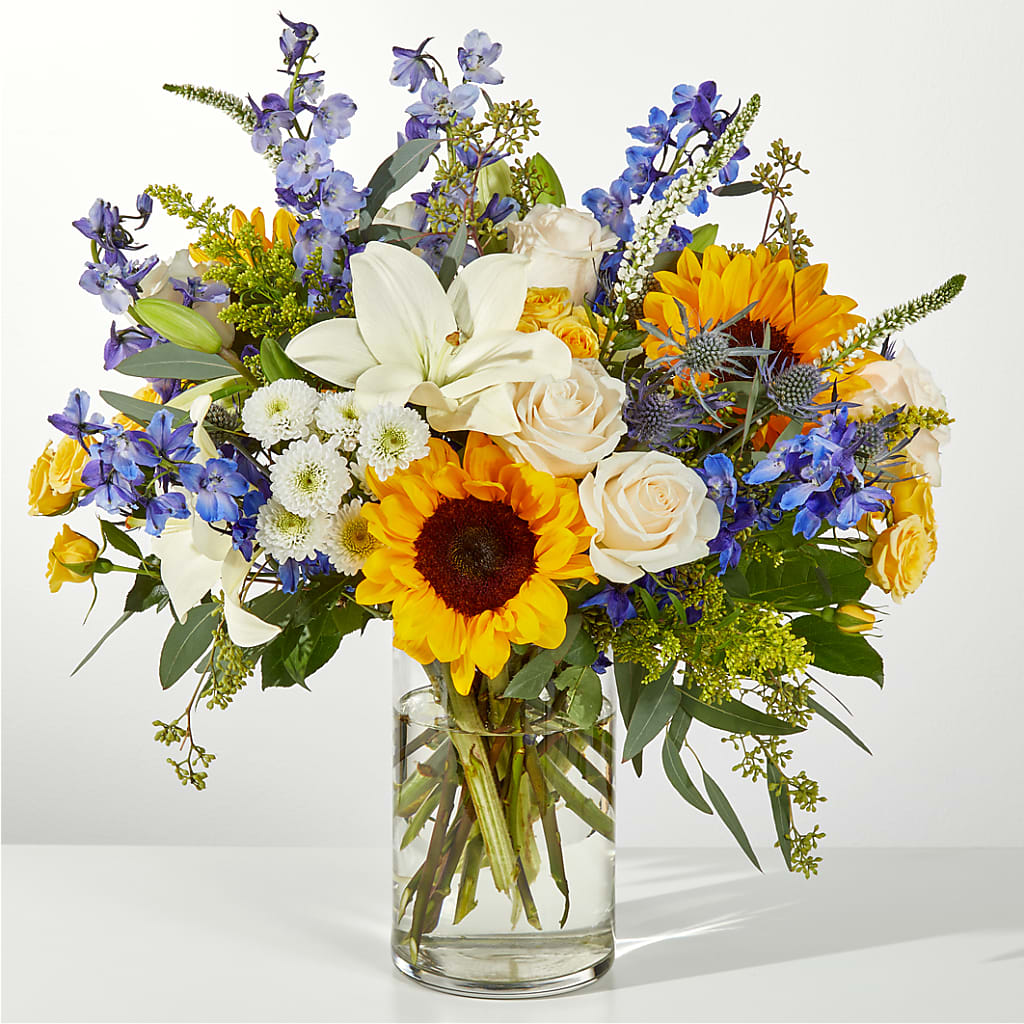Wonderfully Sunny Bouquet – Paiges Petals Floral Design, Stanton MI