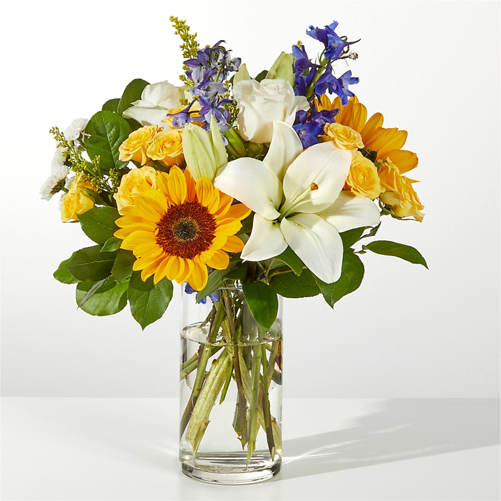 Wonderfully Sunny Bouquet – Paiges Petals Floral Design, Stanton MI