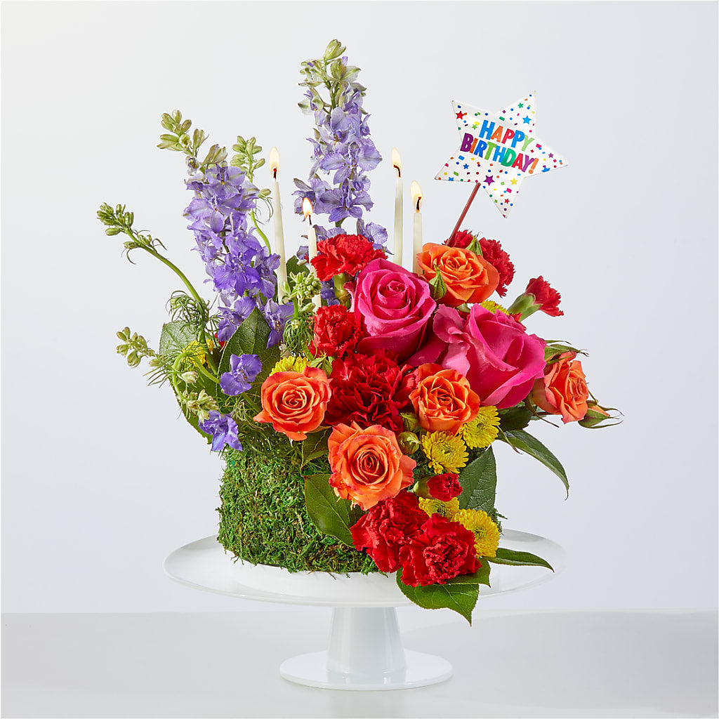 Best Year Yet Floral Cake – Paiges Petals Floral Design, Stanton MI