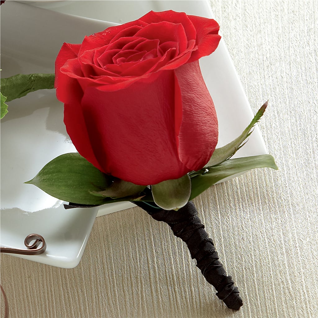 Red Rose Boutonniere – Paiges Petals Floral Design, Stanton MI