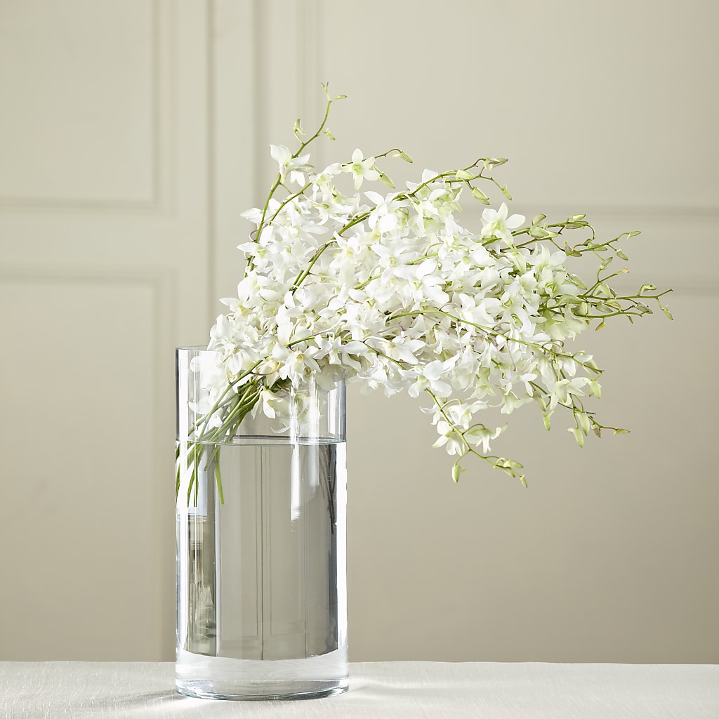 White Dendrobium Bouquet – Paiges Petals Floral Design, Stanton MI