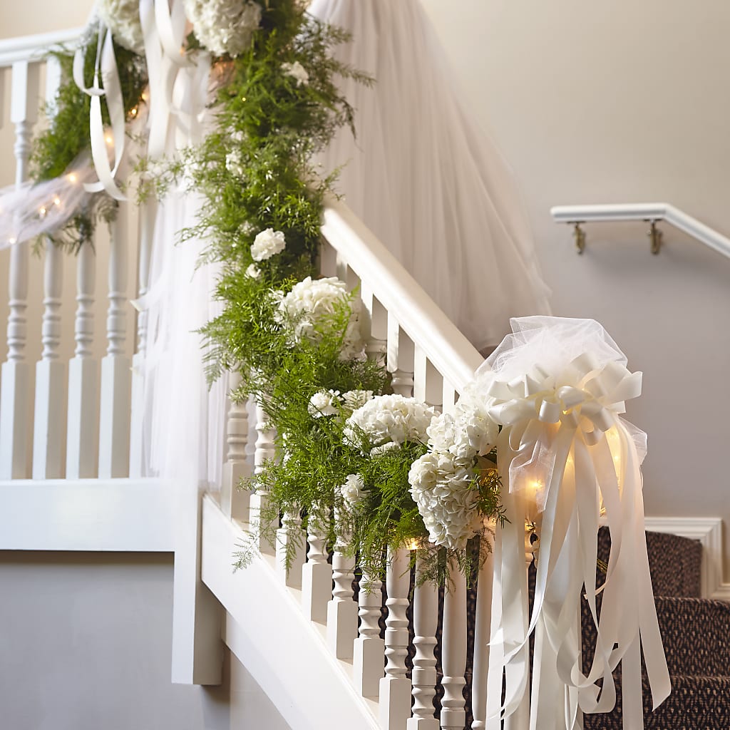 Champagne Dreams Garland – Paiges Petals Floral Design, Stanton MI