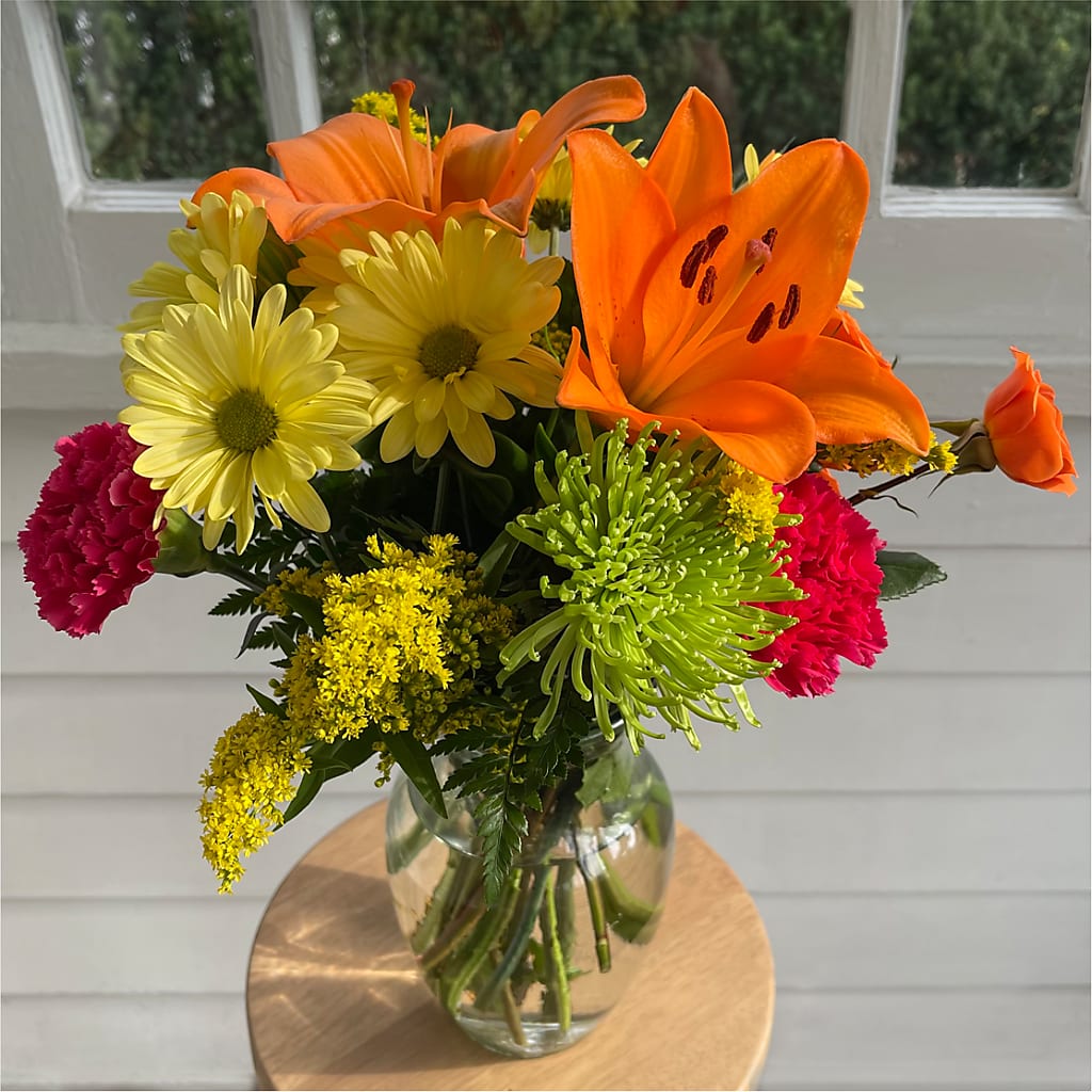 Bold & Bright – A Florist Original –  Paiges Petals Floral Design, Stanton MI