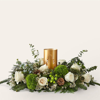 Chestnuts Roasting Centerpiece –  Paiges Petals Floral Design, Stanton MI