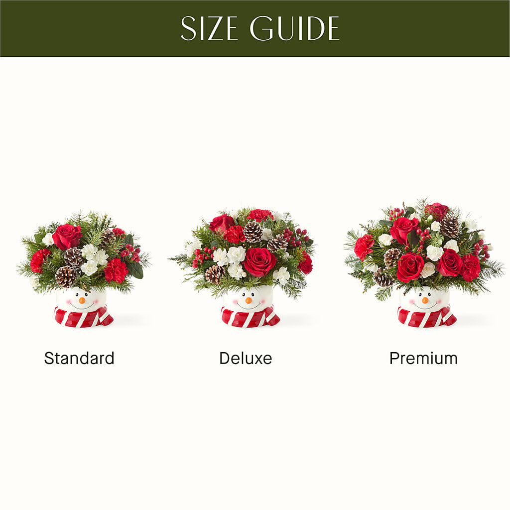 Jolly Snowman Bouquet –  Paiges Petals Floral Design, Stanton MI
