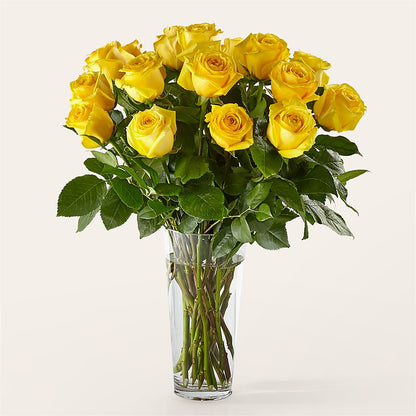 Long Stem Yellow Rose Bouquet –  Paiges Petals Floral Design, Stanton MI