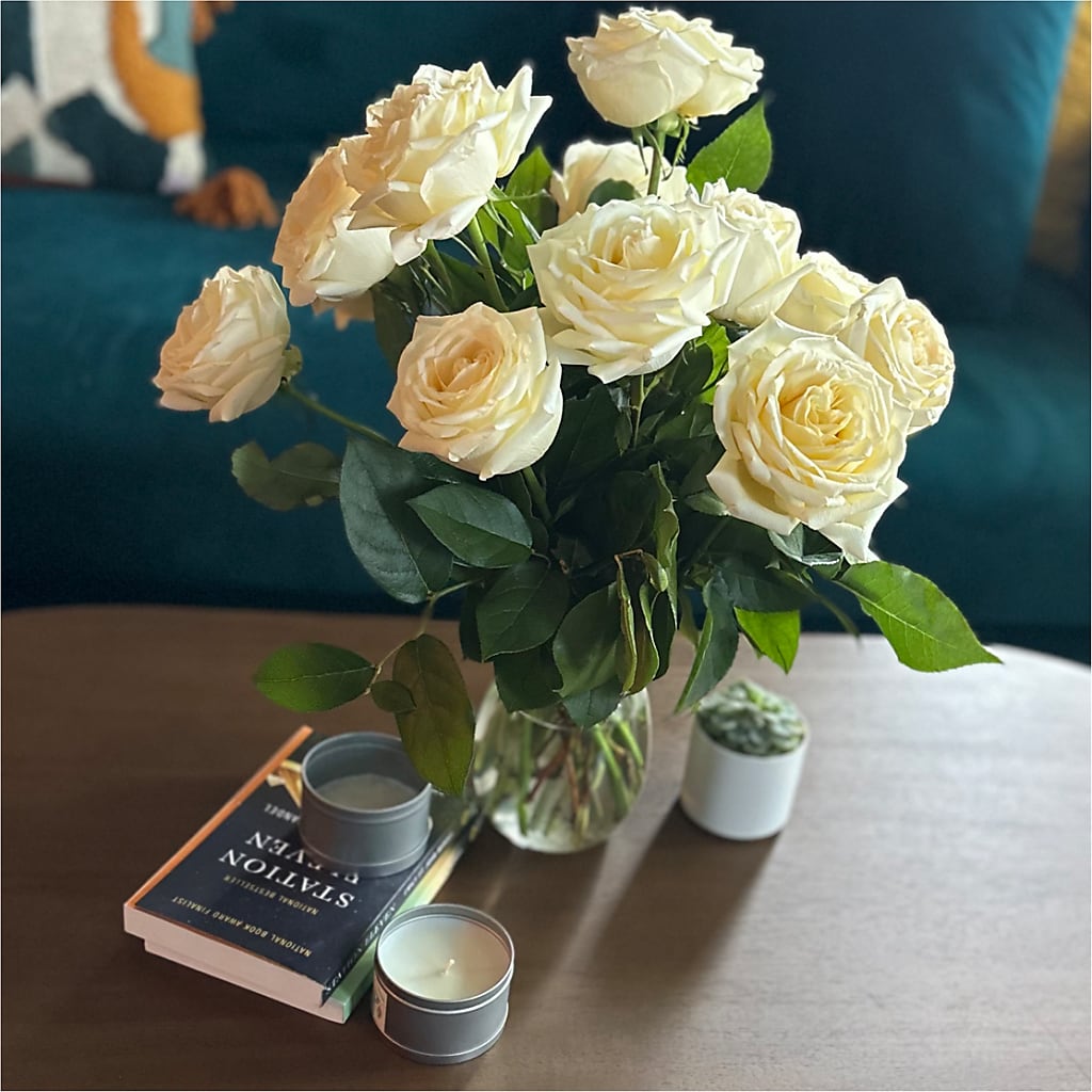 Long Stem Yellow Rose Bouquet –  Paiges Petals Floral Design, Stanton MI