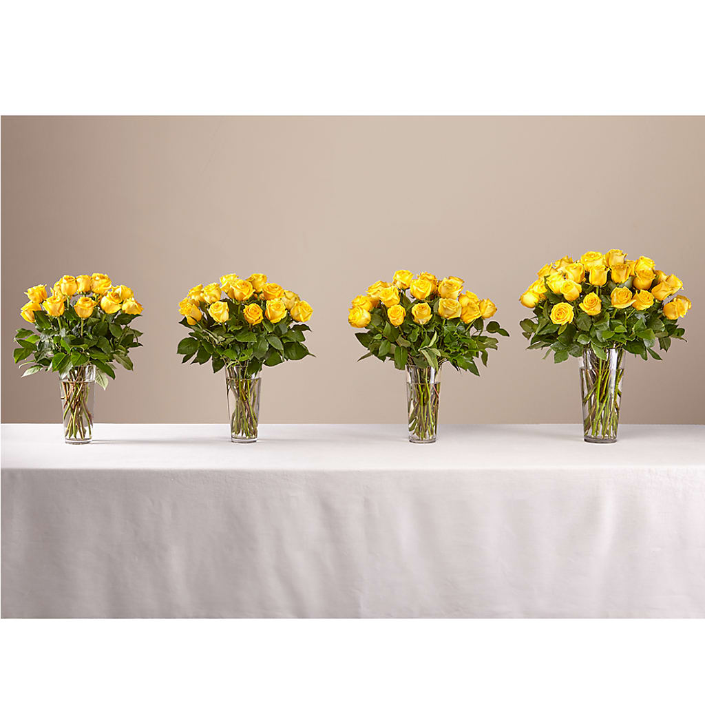 Long Stem Yellow Rose Bouquet –  Paiges Petals Floral Design, Stanton MI