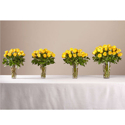 Long Stem Yellow Rose Bouquet –  Paiges Petals Floral Design, Stanton MI