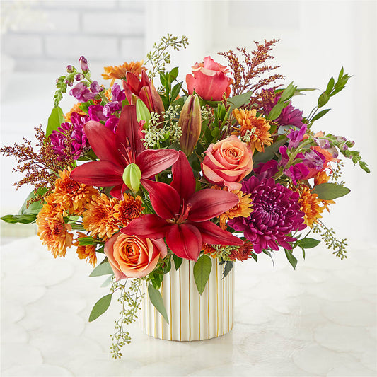 Burgundy Landscape Bouquet –  Paiges Petals Floral Design, Stanton MI