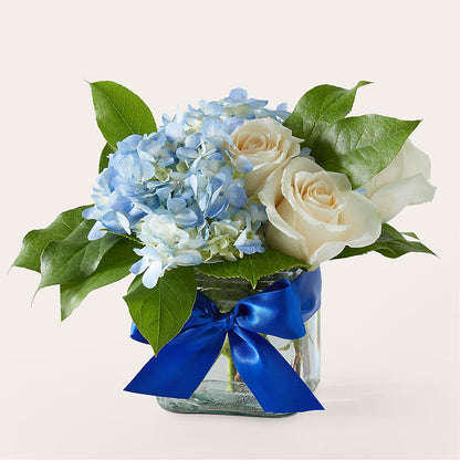 Sky Blue Delight Bouquet –  Paiges Petals Floral Design, Stanton MI