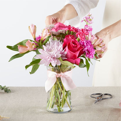 Pink Ribbon - A Florist Original –  Paiges Petals Floral Design, Stanton MI