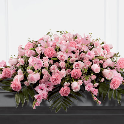 Garden of Comfort Casket Spray (Standard) –  Paiges Petals Floral Design, Stanton MI