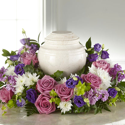 Blooming Sympathy Cremation Adornment –  Paiges Petals Floral Design, Stanton MI