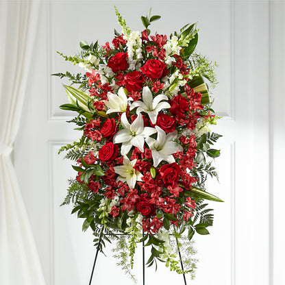 Everlasting Memory Standing Spray –  Paiges Petals Floral Design, Stanton MI