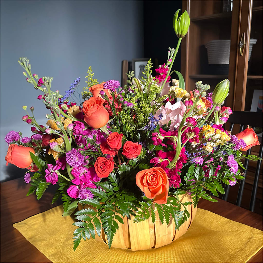 Garden of Life Basket –  Paiges Petals Floral Design, Stanton MI