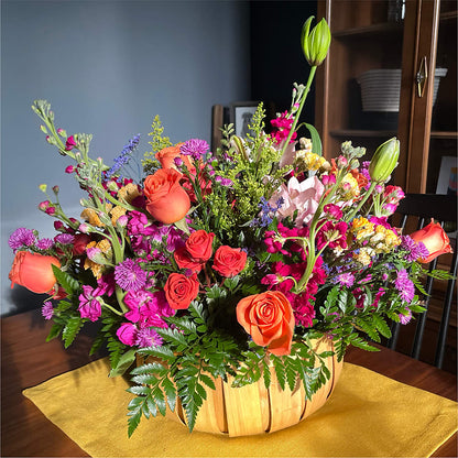 Garden of Life Basket –  Paiges Petals Floral Design, Stanton MI